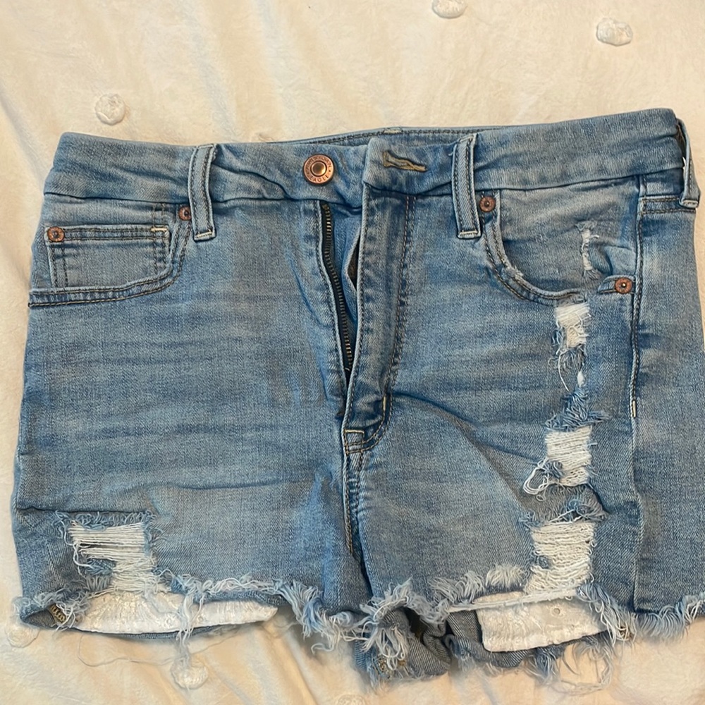 American eagle super stretch denim shorts
